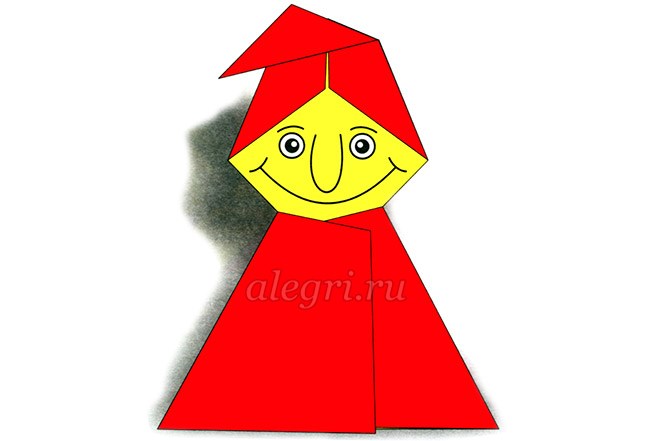 Гномик из бумаги своими руками