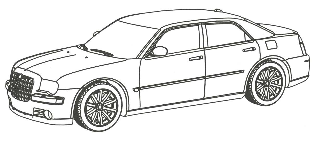 Chrysler 300 Coloring Pages Coloring Pages