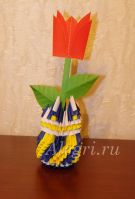 Тюльпан из бумаги своими руками для детей Тюльпан из бумаги своими руками для детей