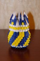 Модульное оригами. Карандашница Модульное оригами. Карандашница