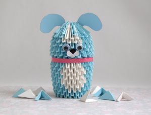 Модульное оригами Собака. Схема сборки. Пошаговая инструкция с фото Модульное оригами Собака. Схема сборки. Пошаговая инструкция с фото